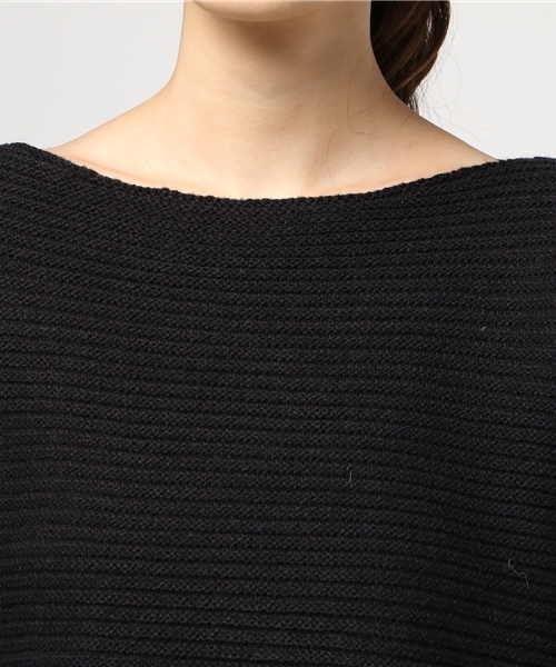 COLONY 2139（コロニートゥーワンスリーナイン）の「リップル袖ターンバックプルオーバー（ニット/セーター・レディース・ブラック/ライトブルー/ホワイト・FREE）」の7枚目の写真