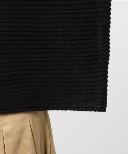 COLONY 2139（コロニートゥーワンスリーナイン）の「リップル袖ターンバックプルオーバー（ニット/セーター・レディース・ブラック/ライトブルー/ホワイト・FREE）」の9枚目の写真