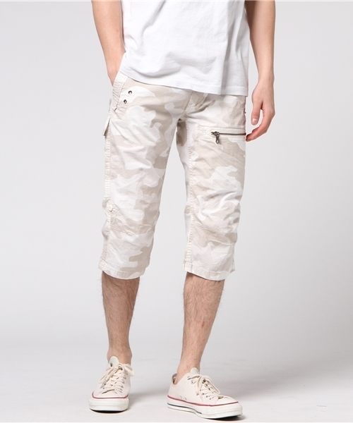 AVIREX（アヴィレックス）の「【直営店限定】avirex/ アヴィレックス / CAMO STRETCH CROPPED PANTS/ カモストレッチ　クロップドパンツ（カーゴパンツ・メンズ・ネイビー/ホワイト/バーガンディー/オリーブ・LARGE/XX-LARGE/X-LARGE/MEDIUM）」の2枚目の写真