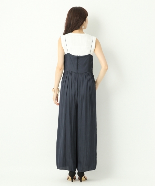 A part by（アパートバイ）の「サテンギャザーサロペット　749738 （サロペット/オーバーオール・レディース・テラコッタ/ネイビー・FREE）」の17枚目の写真