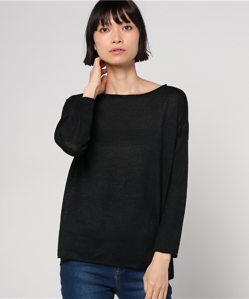 値下げ不可_プラージュ　silk/linen nuance プルオーバー 値下げ不可_プラージュ silk/linen nuance プルオーバー