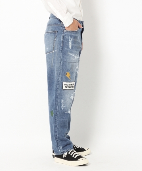 GLOBAL WORK（グローバルワーク）の「CONEデニムデザインパンツ/756944（デニムパンツ・メンズ・ブルー/ブルー系その他/ブルー系その他2・LARGE/SMALL/X-LARGE/MEDIUM）」の15枚目の写真