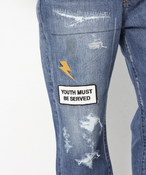 GLOBAL WORK（グローバルワーク）の「CONEデニムデザインパンツ/756944（デニムパンツ・メンズ・ブルー/ブルー系その他/ブルー系その他2・LARGE/SMALL/X-LARGE/MEDIUM）」の12枚目の写真