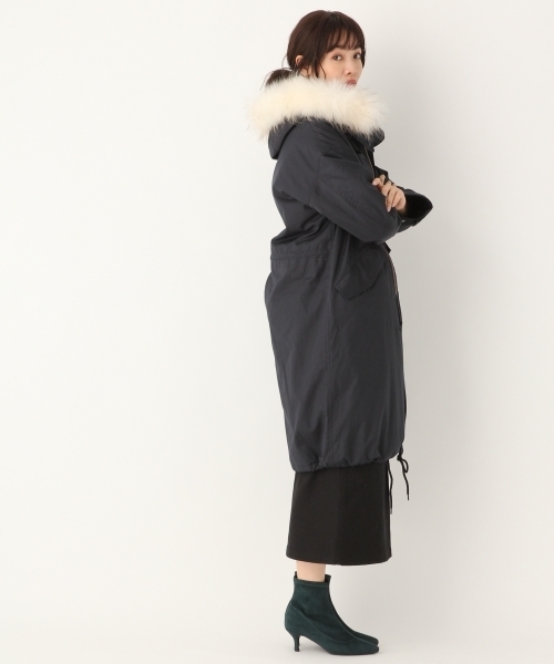 A part by（アパートバイ）の「ストレッチショートブーツ　773464 （ブーツ・レディース・ブラック/グリーン・MEDIUM/LARGE）」の3枚目の写真