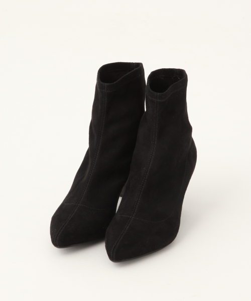 A part by（アパートバイ）の「ストレッチショートブーツ　773464 （ブーツ・レディース・ブラック/グリーン・MEDIUM/LARGE）」の4枚目の写真