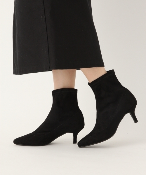 A part by（アパートバイ）の「ストレッチショートブーツ　773464 （ブーツ・レディース・ブラック/グリーン・MEDIUM/LARGE）」の9枚目の写真