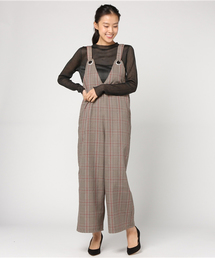 INTERPLANET | グレンチェックオールインワン(ワンピース)