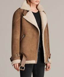 ALLSAINTS（オールセインツ）の「HAWLEY OVERSIZED SHEARLING BIKER
