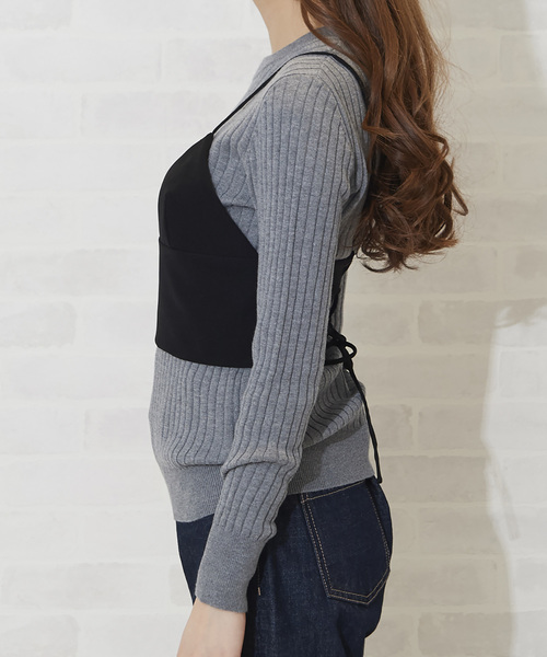 N.（N. Natural Beauty Basic）（エヌエヌナチュラルビューティーベーシック）の「◆ブラトップキャミソール（キャミソール・レディース・ブラック/ブラウン・MEDIUM）」の14枚目の写真