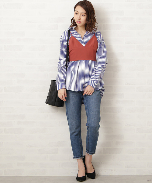 N.（N. Natural Beauty Basic）（エヌエヌナチュラルビューティーベーシック）の「◆ブラトップキャミソール（キャミソール・レディース・ブラック/ブラウン・MEDIUM）」の13枚目の写真