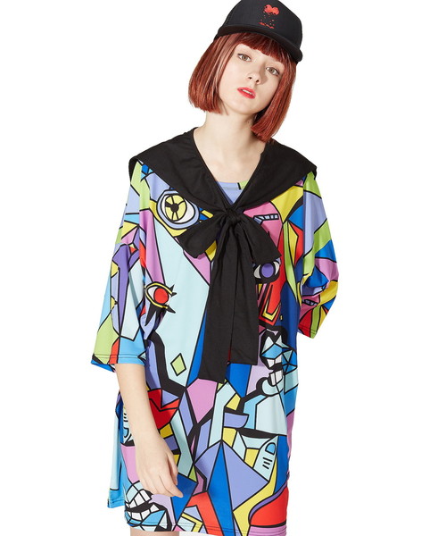 ゆきゆき♡ クランタータンブーケ スカジャン 新品、襟お直し品 セーラーつけ襟(付け襟)|ankoROCK(アンコロック)の