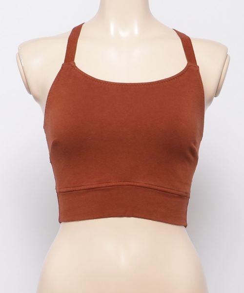 ADAM ET ROPE'（アダムエロペ）の「【PANSY】SPORTS BRA（チューブトップ・レディース・パープル/グリーン/マスタード/レンガ・1）」の4枚目の写真