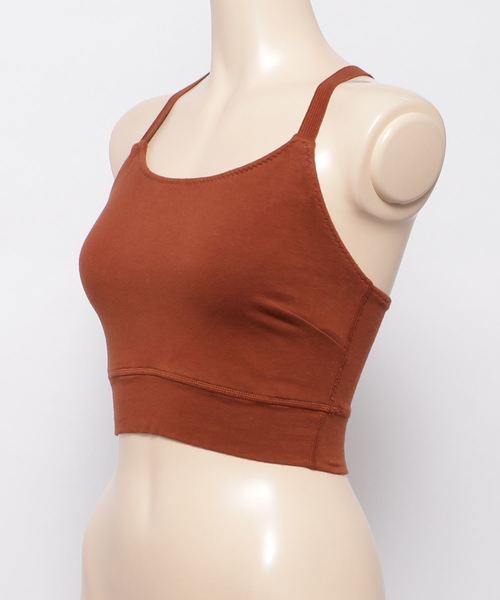 ADAM ET ROPE'（アダムエロペ）の「【PANSY】SPORTS BRA（チューブトップ・レディース・パープル/グリーン/マスタード/レンガ・1）」の6枚目の写真