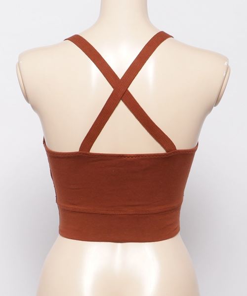 ADAM ET ROPE'（アダムエロペ）の「【PANSY】SPORTS BRA（チューブトップ・レディース・パープル/グリーン/マスタード/レンガ・1）」の5枚目の写真