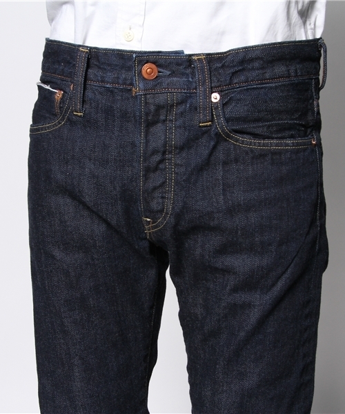 JOURNAL STANDARD relume(ジャーナルスタンダード レリューム)の「セルヴィッチスリムフィットデニムパンツ(デニムパンツ・メンズ・ネイビー・33/30/29/31/32/34)」の4枚目の写真