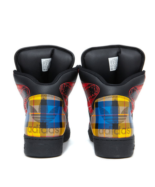 adidas Originals(アディダスオリジナルス)の「2013 アディダス×ジェレミースコット チェック柄 JS INSTINCT HI(スニーカー・レディース・ブラック・22.5cm/23cm/23.5cm/24cm/24.5cm/26cm/26.5cm/27cm/27.5cm/28cm/28.5cm/29cm)」の7枚目の写真