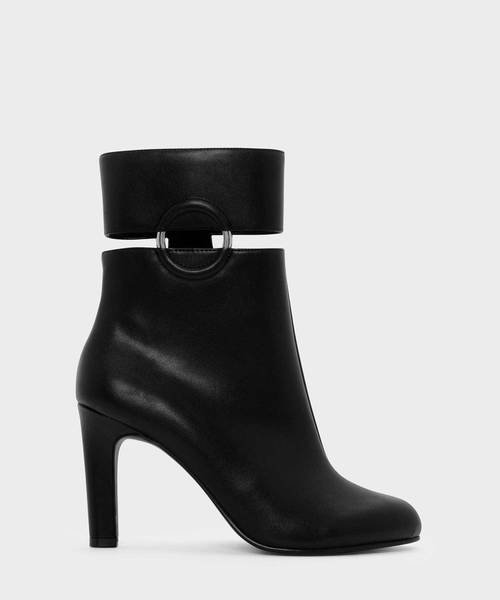 リングディテールカフブーツ / RING DETAIL CALF BOOTS