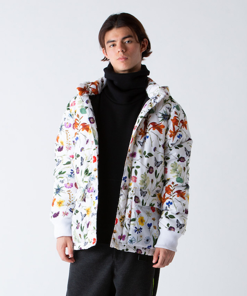 rehacer（レアセル）の「rehacer : Botanical Down jacket