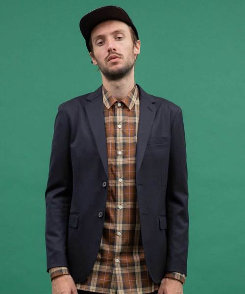 UNITED TOKYO（ユナイテッドトウキョウ）の「ハイカウントギャバストレッチアンコンジャケット（テーラードジャケット・メンズ・グリーン/ネイビー・1/2/3）」の13枚目の写真