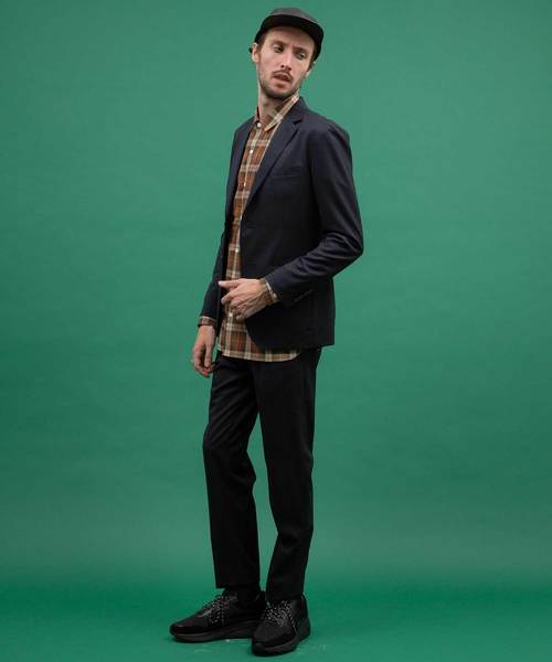 UNITED TOKYO（ユナイテッドトウキョウ）の「ハイカウントギャバストレッチアンコンジャケット（テーラードジャケット・メンズ・グリーン/ネイビー・1/2/3）」の7枚目の写真