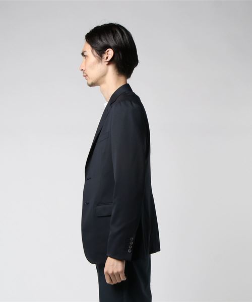 UNITED TOKYO（ユナイテッドトウキョウ）の「ハイカウントギャバストレッチアンコンジャケット（テーラードジャケット・メンズ・グリーン/ネイビー・1/2/3）」の3枚目の写真