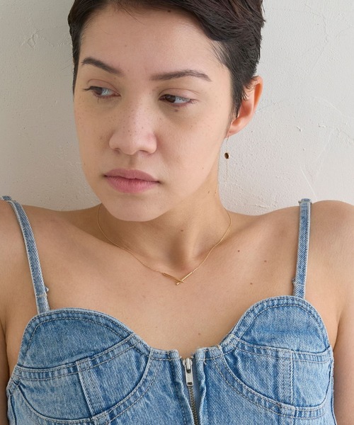 JUPITER（ジュピター）の「【K10】Vラインネックレス<動画あり>＜長さ調整可能：36.1cm,最長: 39.6cm>（ネックレス・レディース・ゴールド・FREE）」の18枚目の写真