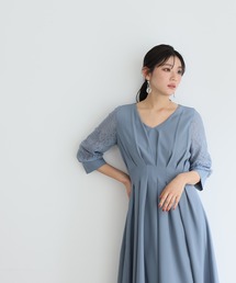 シルクワンピース ロングドレス 結婚式」に該当するレディース 