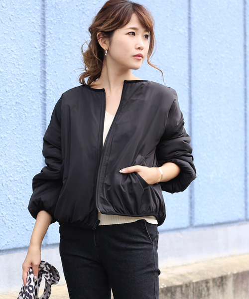 Bab Bou Jeloud（バブブージュルード）の「【WEB限定】ボアリバーシブルブルゾン（ブルゾン・レディース・アイボリー/ブラック/モカ/ベージュ・FREE）」の15枚目の写真