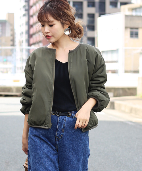 Bab Bou Jeloud（バブブージュルード）の「【WEB限定】ボアリバーシブルブルゾン（ブルゾン・レディース・アイボリー/ブラック/モカ/ベージュ・FREE）」の12枚目の写真