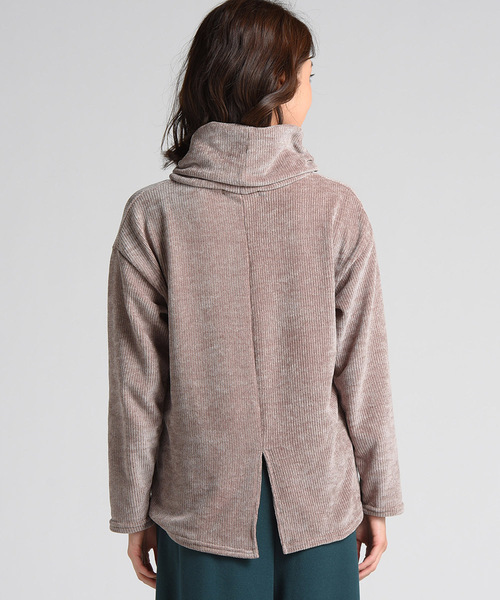 LIPSTAR（リップスター）の「モールハイネックカットソー（Tシャツ/カットソー・レディース・ベージュ/ネイビー/グリーン/ボルドー・M）」の19枚目の写真