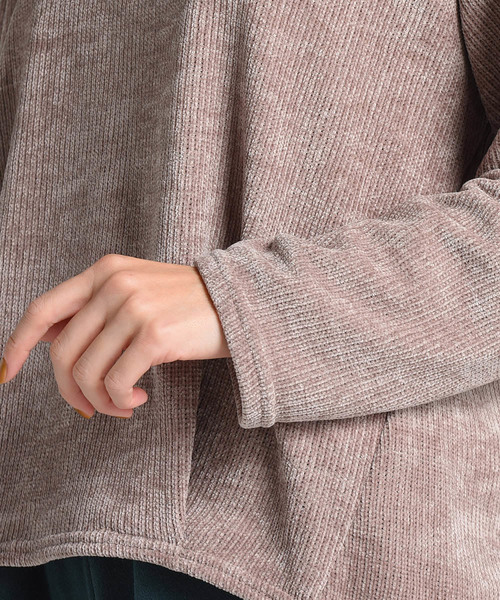 LIPSTAR（リップスター）の「モールハイネックカットソー（Tシャツ/カットソー・レディース・ベージュ/ネイビー/グリーン/ボルドー・M）」の18枚目の写真