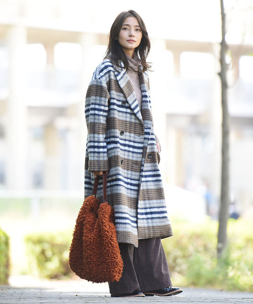 LIPSTAR（リップスター）の「モールハイネックカットソー（Tシャツ/カットソー・レディース・ベージュ/ネイビー/グリーン/ボルドー・M）」の5枚目の写真