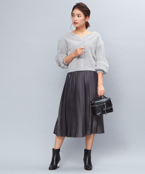 qualite（カリテ）の「ブライトプリーツパンツ（その他パンツ・レディース・ブルー/スミクロ/ベージュ・38）」の20枚目の写真