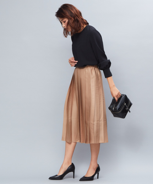 qualite（カリテ）の「ブライトプリーツパンツ（その他パンツ・レディース・ブルー/スミクロ/ベージュ・38）」の12枚目の写真