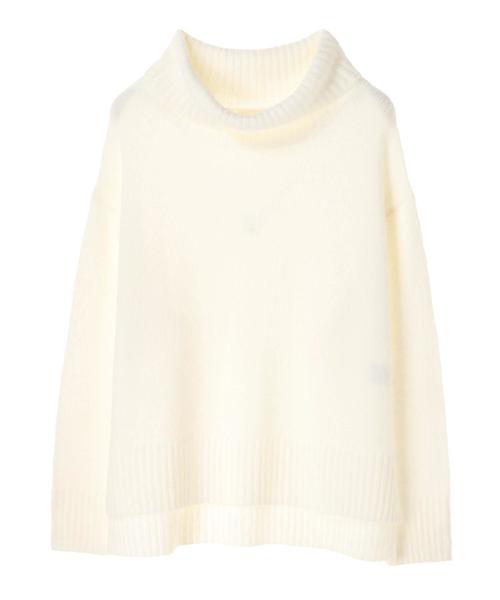 earth music&ecology（アースミュージックアンドエコロジー）の「・フワフワタートルネックニットプルオーバー ●＊（ニット/セーター・レディース・ブラック/ネイビー/アイボリー/ダークパープル/杢グレー/ブルーグリーン・FREE）」の21枚目の写真