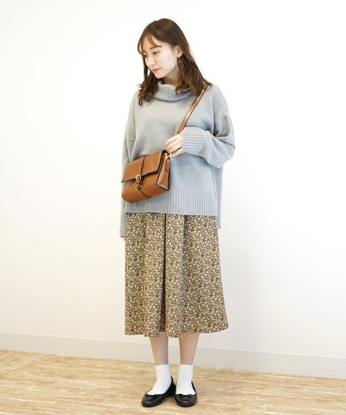 earth music&ecology（アースミュージックアンドエコロジー）の「・フワフワタートルネックニットプルオーバー ●＊（ニット/セーター・レディース・ブラック/ネイビー/アイボリー/ダークパープル/杢グレー/ブルーグリーン・FREE）」の17枚目の写真