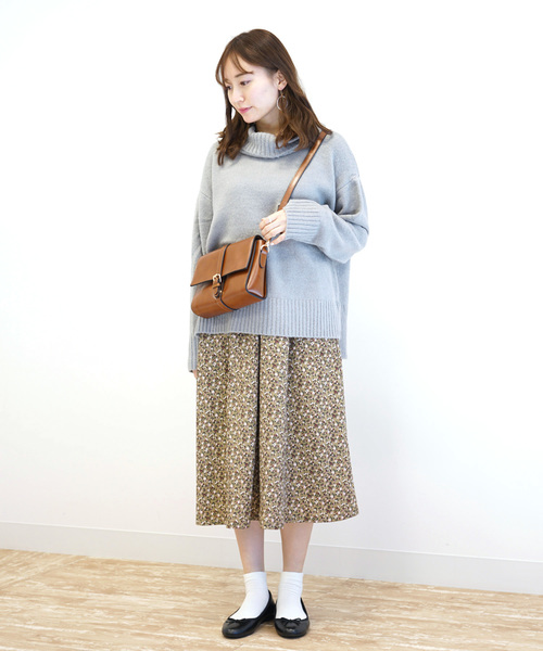 earth music&ecology（アースミュージックアンドエコロジー）の「・フワフワタートルネックニットプルオーバー ●＊（ニット/セーター・レディース・ブラック/ネイビー/アイボリー/ダークパープル/杢グレー/ブルーグリーン・FREE）」の18枚目の写真