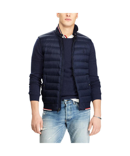 ネイビー グレー ダウンベスト Polo Ralph Lauren 未使用品 ポロ