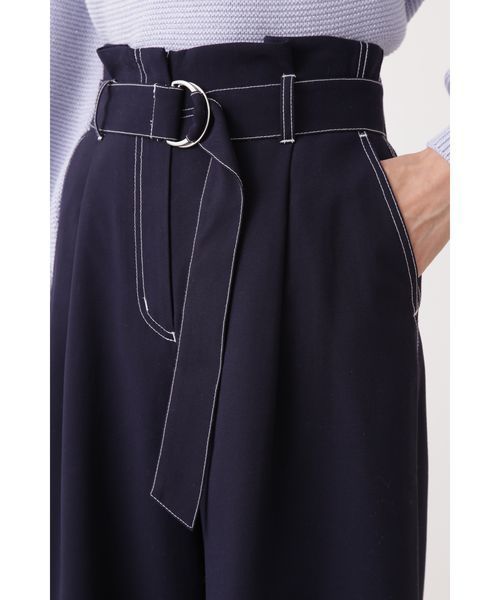 NATURAL BEAUTY BASIC（ナチュラルビューティーベーシック）の「配色ステッチワイドパンツ（その他パンツ・レディース・ネイビー/キャメル・SMALL/MEDIUM）」の8枚目の写真