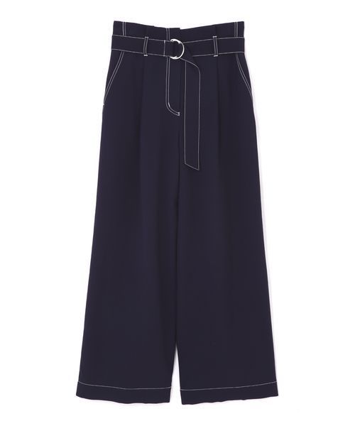 NATURAL BEAUTY BASIC（ナチュラルビューティーベーシック）の「配色ステッチワイドパンツ（その他パンツ・レディース・ネイビー/キャメル・SMALL/MEDIUM）」の13枚目の写真