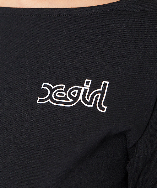 X-girl（エックスガール）の「BASIC DRESS（ワンピース・レディース・ネイビー/ホワイト/マルチ/ブラック/アッシュグレー・1/2）」の9枚目の写真