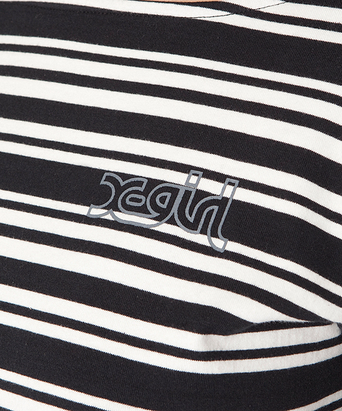 X-girl（エックスガール）の「BASIC DRESS（ワンピース・レディース・ネイビー/ホワイト/マルチ/ブラック/アッシュグレー・1/2）」の12枚目の写真