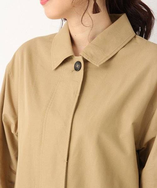 GLOBAL WORK(グローバルワーク)の「ステンカラーロングコート /830037(ステンカラーコート・レディース・ベージュ/カーキ・FREE)」の14枚目の写真