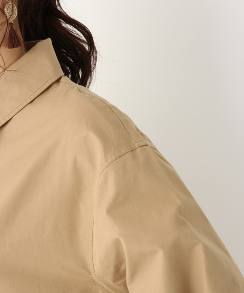 GLOBAL WORK(グローバルワーク)の「ステンカラーロングコート /830037(ステンカラーコート・レディース・ベージュ/カーキ・FREE)」の15枚目の写真