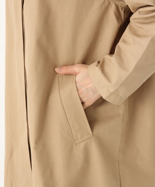 GLOBAL WORK(グローバルワーク)の「ステンカラーロングコート /830037(ステンカラーコート・レディース・ベージュ/カーキ・FREE)」の16枚目の写真