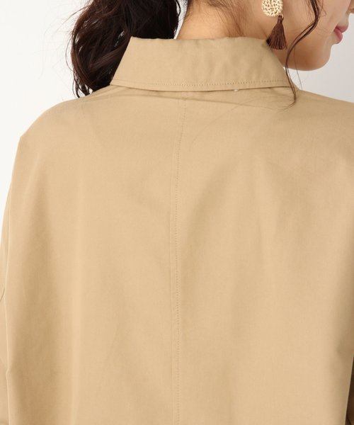 GLOBAL WORK(グローバルワーク)の「ステンカラーロングコート /830037(ステンカラーコート・レディース・ベージュ/カーキ・FREE)」の19枚目の写真
