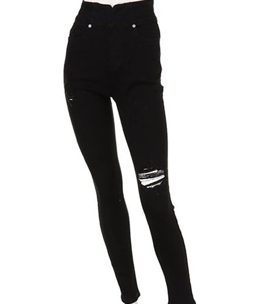 LIPSERVICE（リップサービス）の「バックリボンDenim　パンツ（その他パンツ・レディース・ブルー系その他/ブルー系その他2/ブラック・XS/S/M）」の9枚目の写真