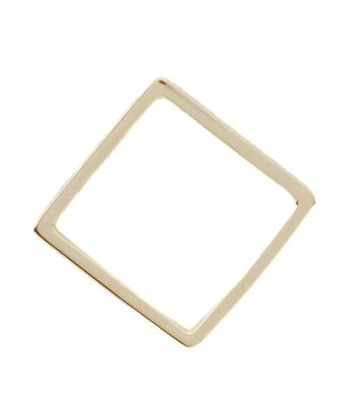 ROSE BUD（ローズバッド）の「(BY BOE) MR-5 GP/SS SQUARE SHAPE BAND RING（リング・レディース・ゴールド・5）」の2枚目の写真