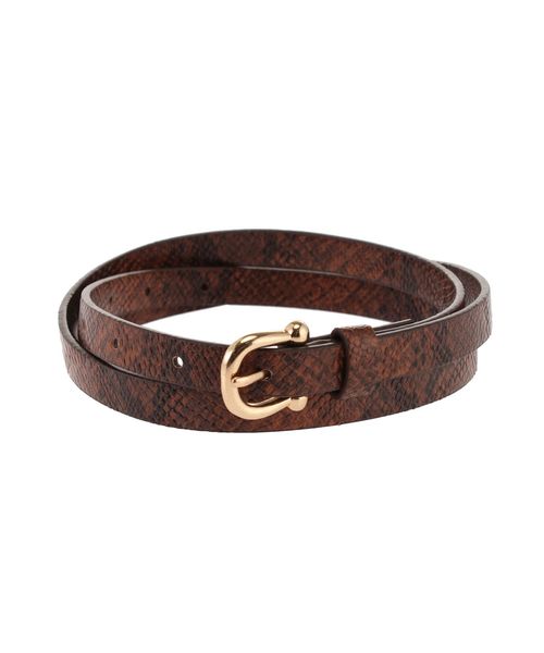 Ungrid（アングリッド）の「アニマル柄細ベルト（ベルト・レディース・オフホワイト/ブラウン・FREE）」の8枚目の写真