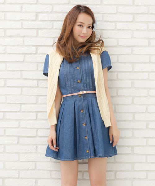 INGNI(イング)の「パターンメッシュカーディガン-2014SS-(カーディガン/ボレロ・レディース・オフホワイト/サックスブルー/ネイビー/イエロー/ピンク/ラベンダー/レッド・MEDIUM)」の6枚目の写真